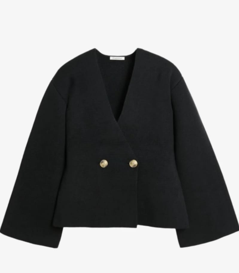Crni oversized kardigan