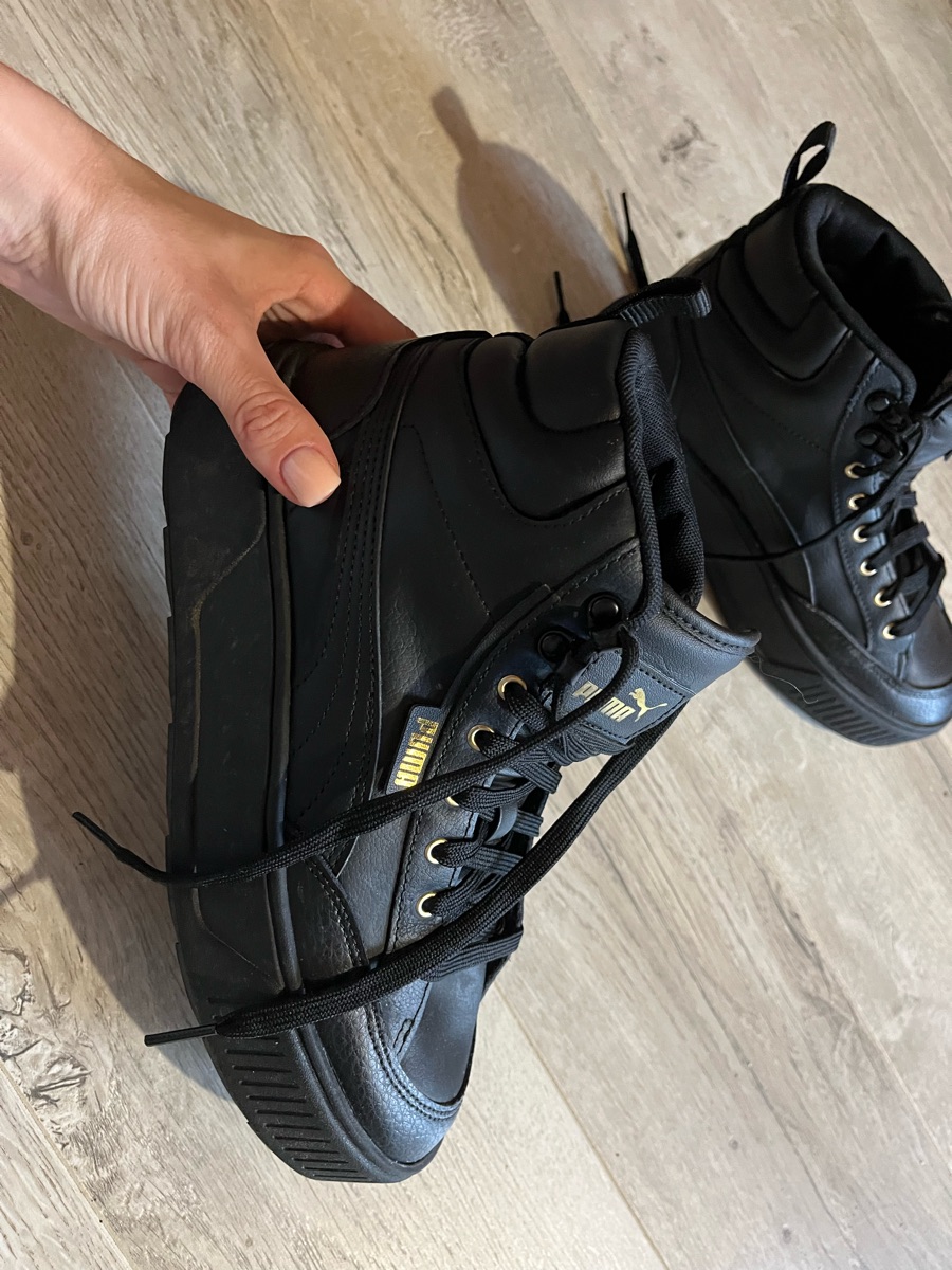 Puma crne patike polu duboke