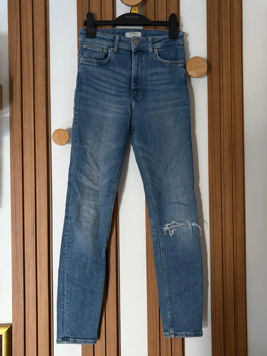 Zara Denim skinny pocepane farmerke